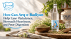 Arq-e-Badiyan herbal digestive remedy for easing flatulence, stomach heaviness, and poor digestion, featuring the Ajmal bottle with fennel seeds.